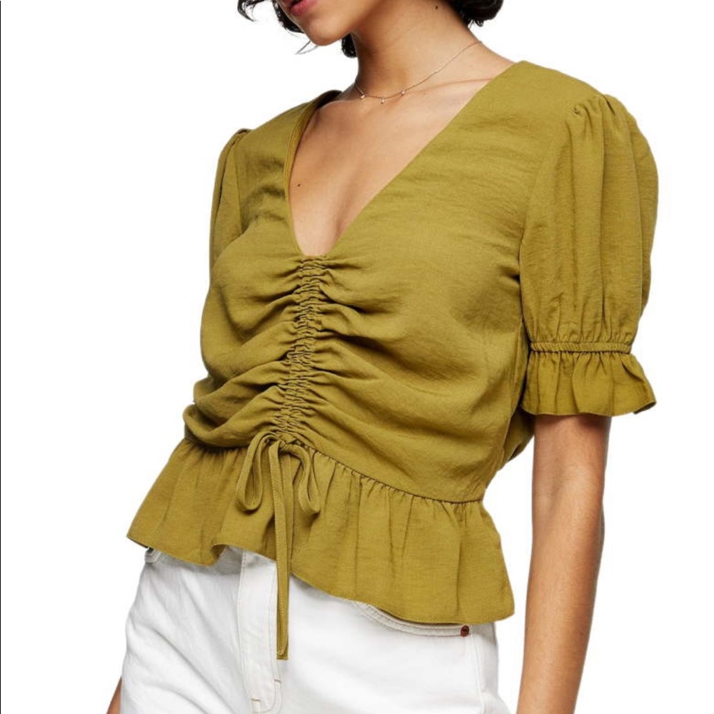 Green blouse